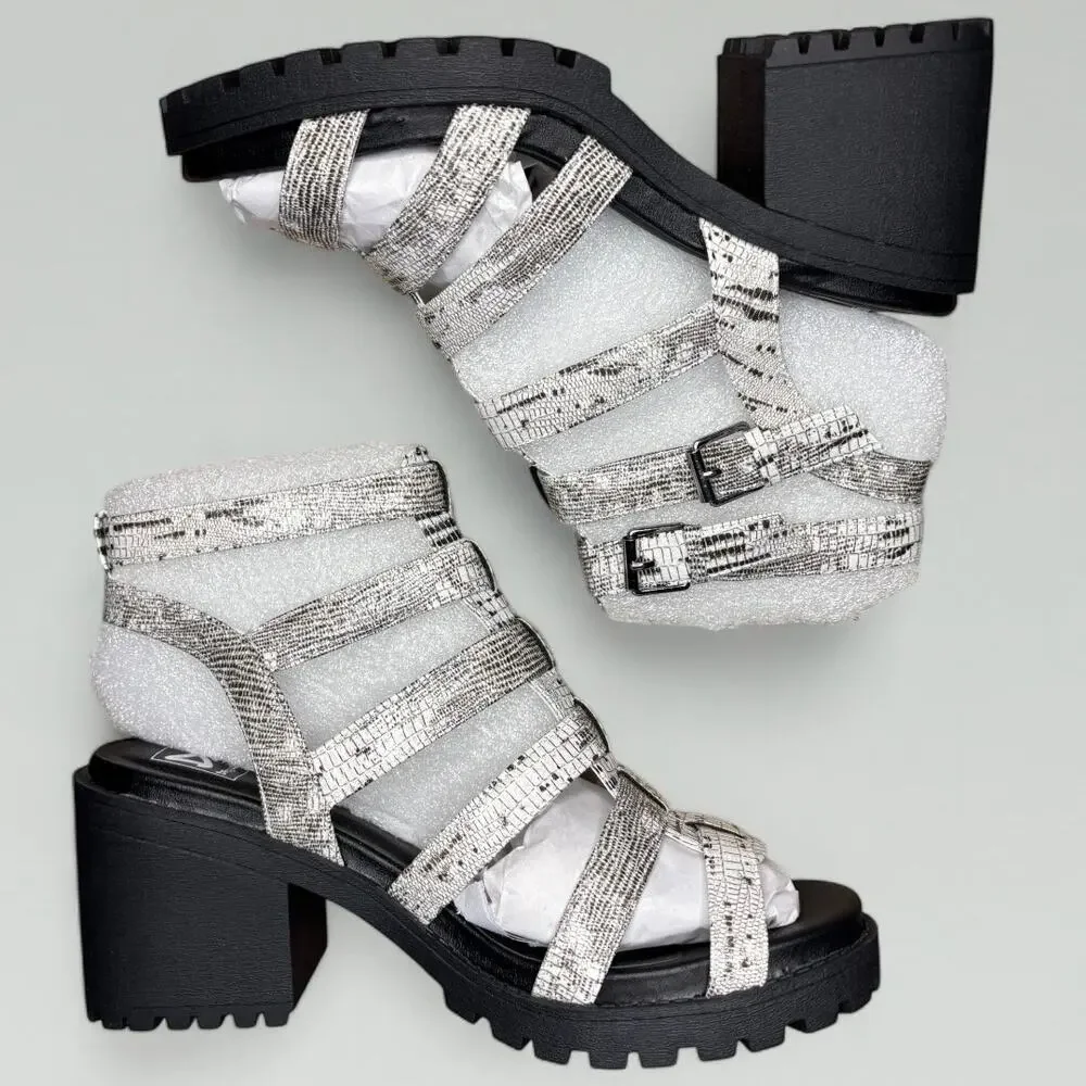 Dirty Laundry Fun Stuff Gladiator Heeled Sandal in White - Picture 6 of 8